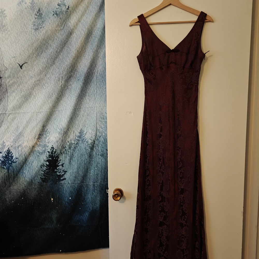 Rampage Deep Burgundy Maxi Dress